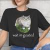 Fashion Wait IM Goated Funny Meme T Shirt for Men Women 100 Cotton Tee Shirt Short Sleeve Clothes