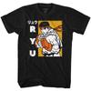 Street Fighter Ryu Black Unisex T-shirt