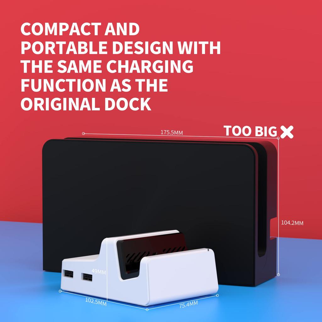 Корпус док-станции и микросхема печатной платы в комплект не входят. Модернизированная крышка корпуса портативной мини-док-станции для совместимости со сменным корпусом коммутатора eXtremeRate.