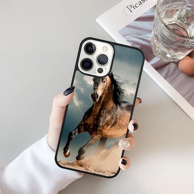 Лошади Бегущие Чехол для Телефона Cover Для iPhone 17 Air 15 16e 14 13 11 12 Pro Max Max Plus Задняя Панель Coque