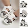 2025 Baby Summer Shoes Newborn Infant Baby Girl Boy Kids Crib Shoes Soft Sole Solid Hook Causal Anti Slip First Walkers 0-18M