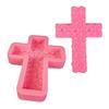 Rose Flower Cross Candle Molds for Making Candle Gypsum Ornaments Room Decorations Christmas Valentines Gift