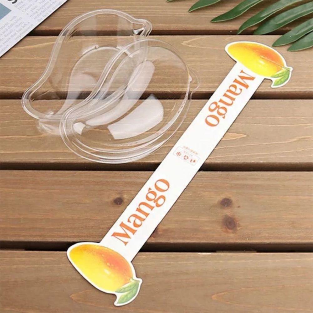 50 шт. Прозрачная коробка для пирога манго большой вместимости, упаковочная коробка в форме фрукта, сыр