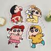 Thickened Coral Fleece Crayon Xiaoxin Cartoon Embroidery Cute Hand Towel Soft Water Absorption Does Not Shed Hair Hanging Hand Cloth