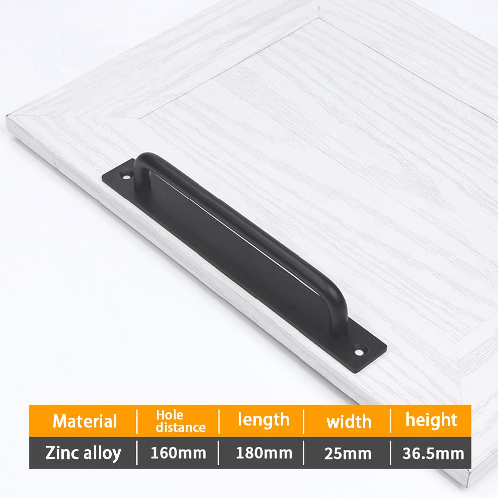 1 шт. Металлическая прочная ручка для двери амбара, ручка с длинным основанием, ручка с длинным основанием для ворот гаража