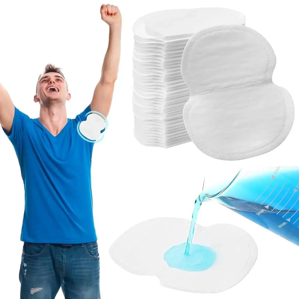 500pcs Unisex Summer Sweat Pads Deodorants Underarm Anti Perspiration Sweat Pads Disposable Armpit Absorb Useful Shield Pads
