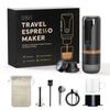 Portable Espresso Machine 9 Bar Pressure Rechargeable 2 In 1 Small Travel Coffee Maker Compatible with Nespresso Capsules Ground