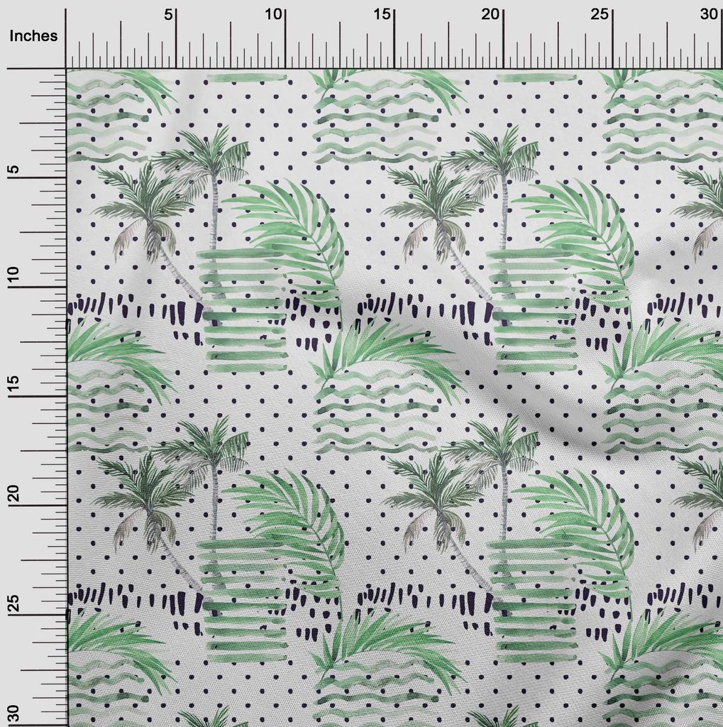 oneOone Хлопковая гибкая зеленая ткань, тропическая швейная ткань во дворе, печатные принадлежности для шитья одежды своими руками, 40 дюймов