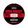 DRESS HIGH BULLET 8 PE Line, 1.5, 200м, Леска, 8-жильный набор, Высокая видимость, Прочная и Чувствительная