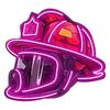 Firefighter Helmet Neon Sign LED Lamp Soft Glow Battery Powered Firefighter
