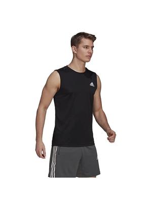 Женский майка Adidas D2M без рукавов с 3 полосками