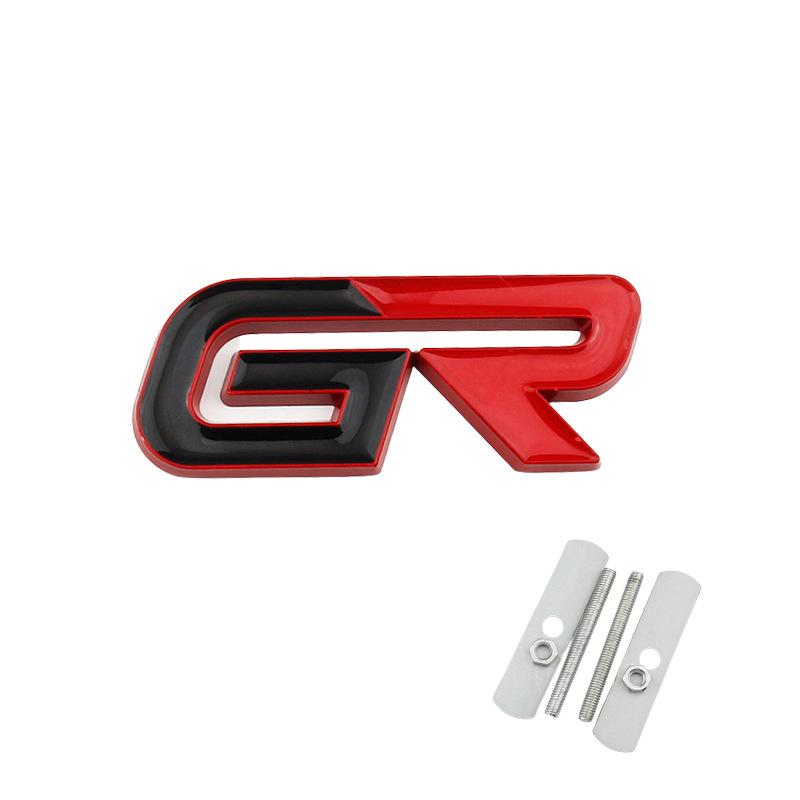 Car GR Logo Emblem Badge Stickers Decals Labeling For Toyota GR Sport Gazoo Racing Yaris Corolla Hilux Supra C-HR 86 Accessories