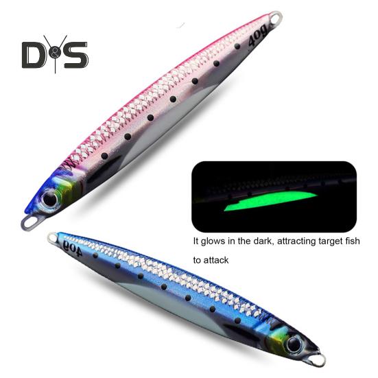 10,5 см/40 г приманка для джиговой рыбалки с острым крючком, реалистичная светящаяся быстро тонущая бионическая искусственная приманка, аксессуары для пресноводной и морской рыбалки