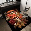 1 шт. Ковер с рисунком грибов, противоскользящий полиэстеровый коврик для пола для офиса, спальни