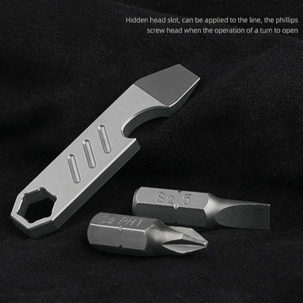 Монтировка Открывалка для бутылок Титан Цинк Цинковый сплав Снаряжение для кемпинга Мини уличные инструменты Аксессуар