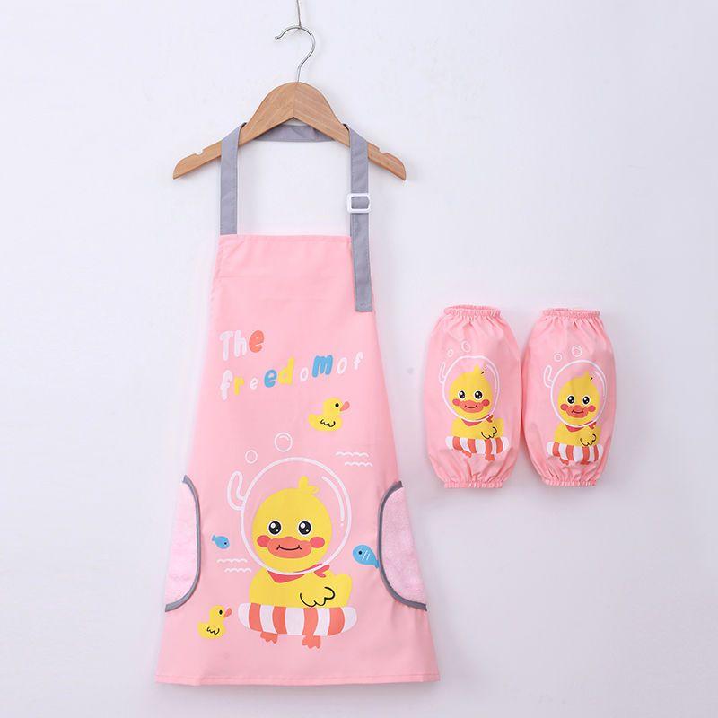 Водонепроницаемый фартук, детская одежда для рисования, ученики начальной школы в кухонных чехлах, защитная одежда для рисования для мужчин и женщин в детском саду.