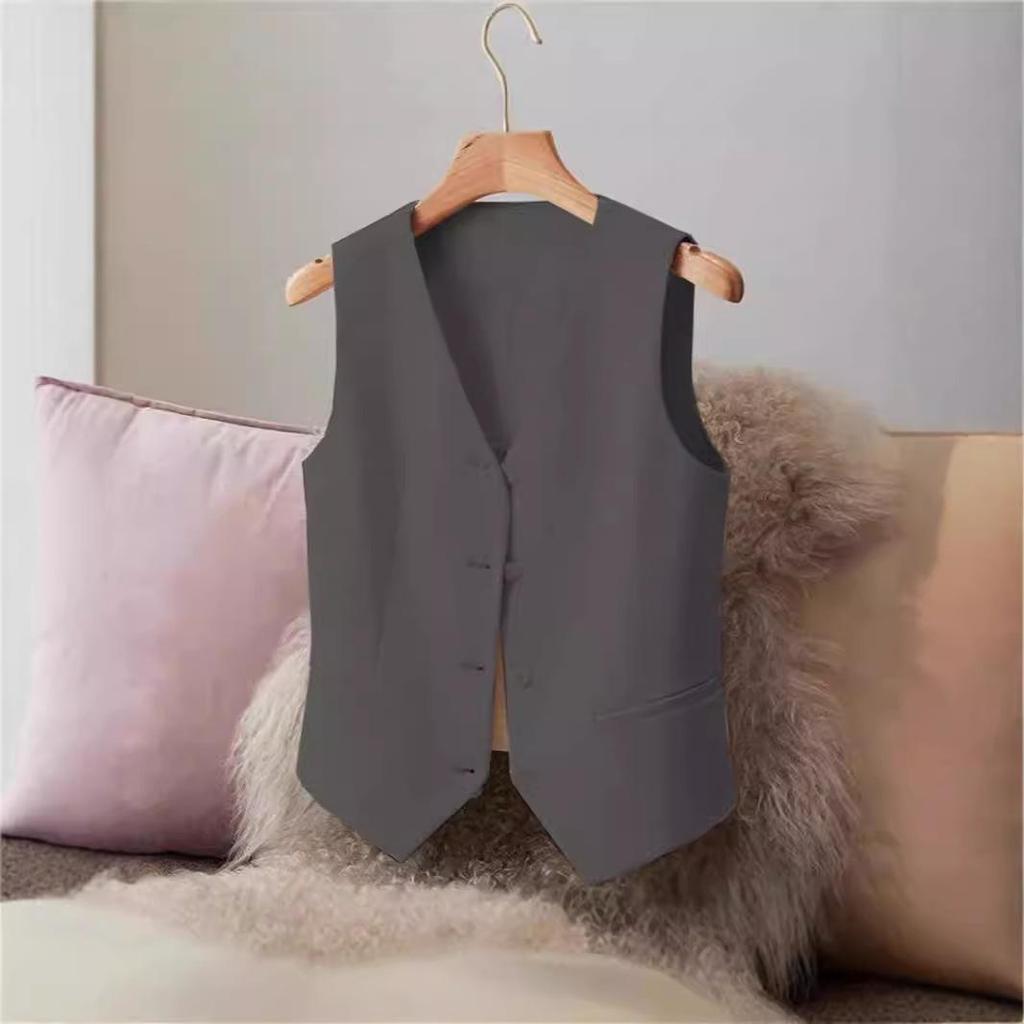 Женский универсальный жилет без рукавов: Профессиональная рабочая одежда для весны и осени