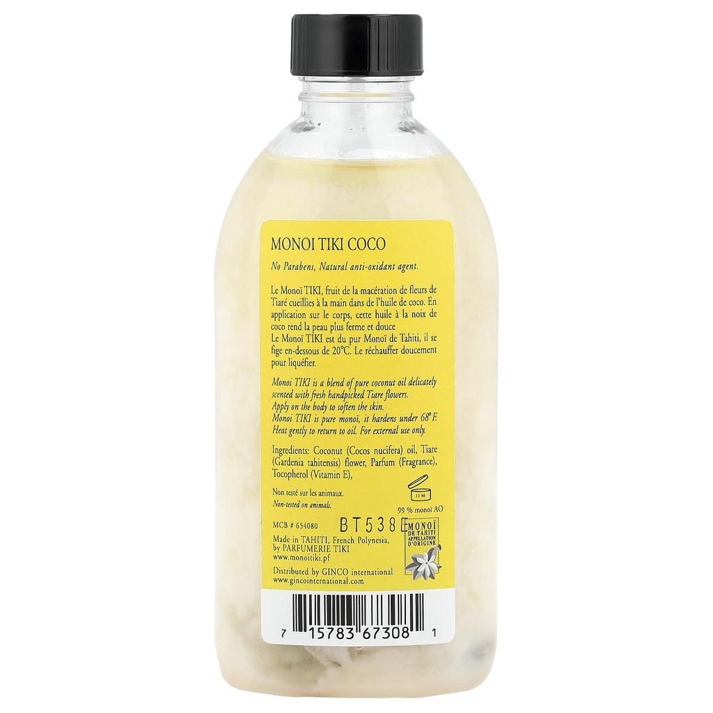 Monoi Tiki Tahiti®, Coconut Oil, Coco Coconut, 120 Ml (4 Fl Oz)