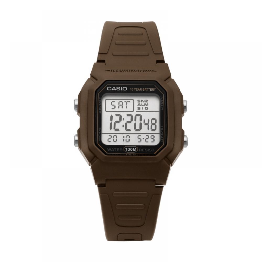 Casio W 800h 5avdf  W 800h 5a  Цифровые квадратные спортивные часы Soldier для мужчин с полиуретановым ремешком