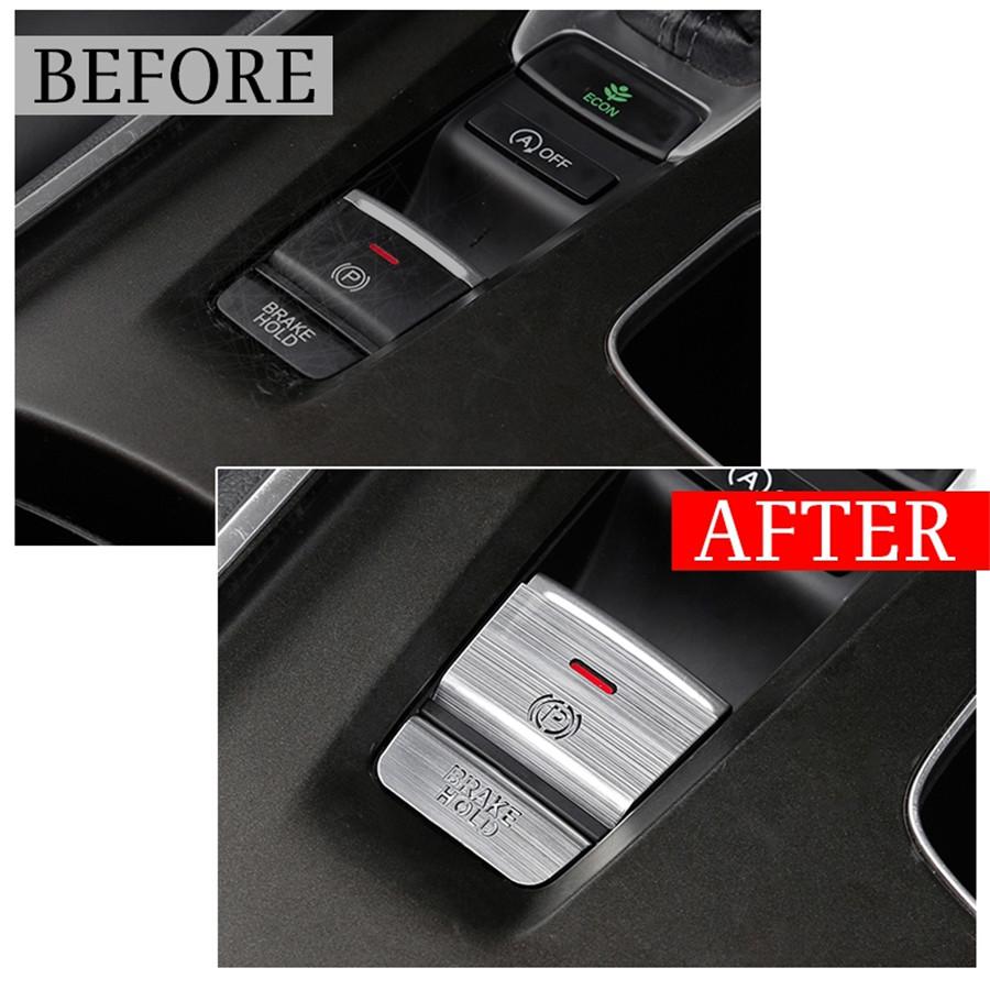 2 шт. Алюминиевая накладка на кнопку P Gear BRAKE HOLD для Honda Accord 2018-2019 Красный