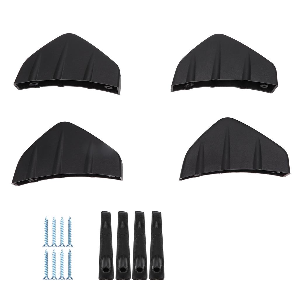4 шт. задний бампер, спойлер, защитная накладка, черная, сменная, универсальная