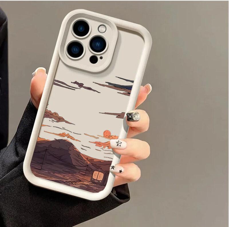 Чехол с аниме-пейзажем на закате для Samsung Galaxy M34 M31 M51 M30S M23 M16 M11 M15 F06 J4 J6 Plus J8 A02 S21 FE S20 Ultra Plus