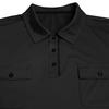 Men's Lapel T-shirt with Chest Pockets Short Sleeve Button-up Collar Tee Solid Color Casual Pullover Tee Shirt for Gym Streetwear