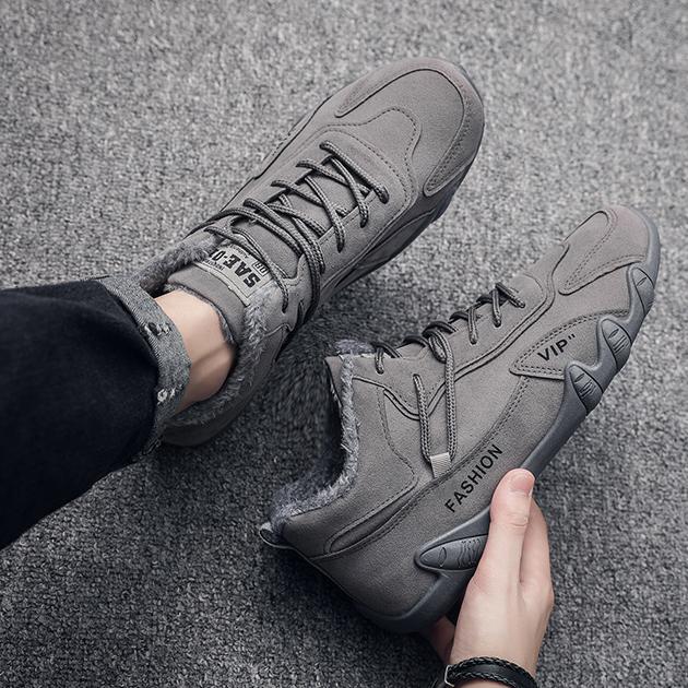 Зимняя плюшевая спортивная повседневная обувь. Рабочая одежда. Обувь. Удобная и модная модная легкая мягкая подошва и модная обувь.