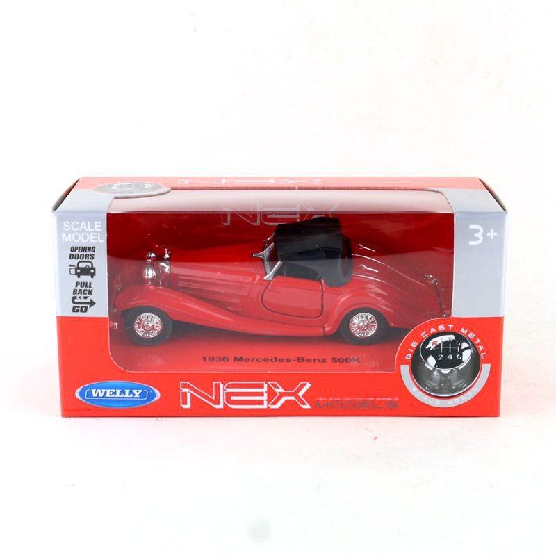 Classic Car Model Alloy Vintage Mercedes 500k With Opening Doors For Kids Play