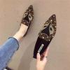 2025 Shoes for Women Flat Shoes Luxury Rivet Crystal Fox Casual Shoes Comfortable Fashion Pointed Toe Slip-on Loafers