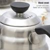 Stainless Steel Coffee Kettle with Thermometer, Gooseneck Thin Spout for Hand Drip Pour Over Coffee Tea Pot Teapot