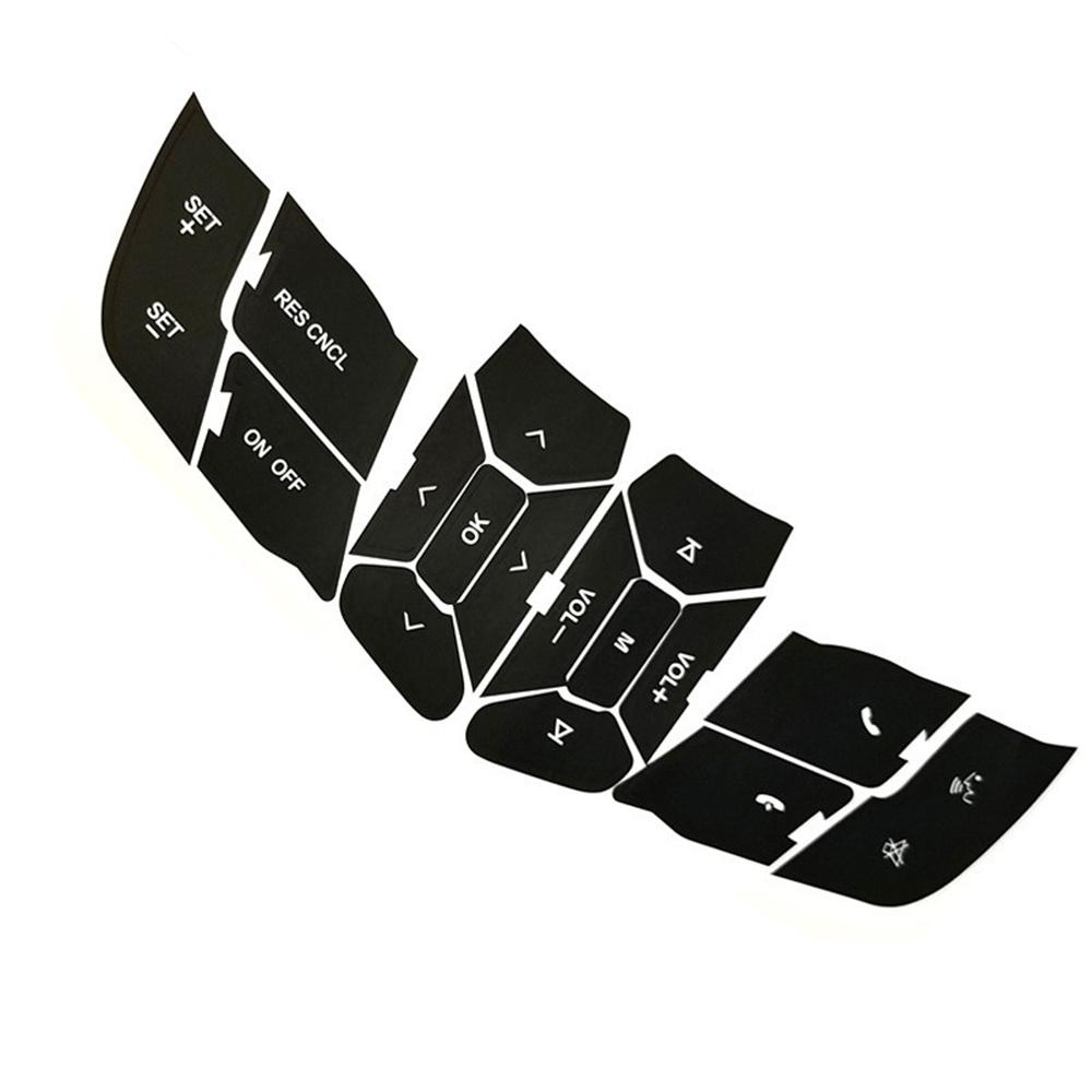 Наклейки-декали для ремонта кнопок рулевого колеса Замена для Ford Mustang 15-18