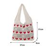Knitted Handbags Female Large Capacity Totes Women's Shoulder Bag Summer Beach Bag Casual Hollow Woven Shopping Purses CLE