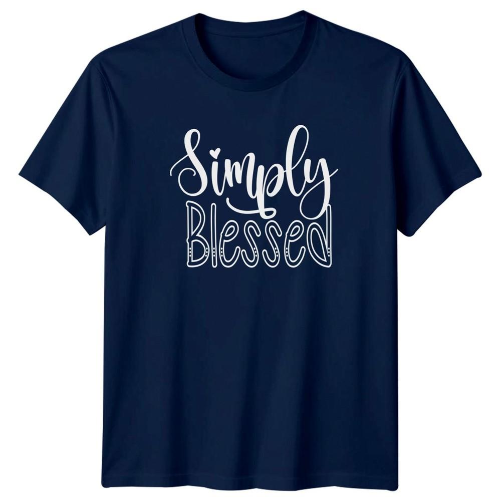 Simply Blessed Unisexs TShirt Gratitude Inspirational Birthday Gift For Her