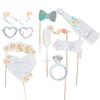 Wedding Decor Photo Booth Props Diy Mustache Lips Glasses Team Bride Groom Mr Mrs Bridal Shower Decor Hen Party Supplies
