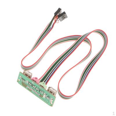 Сменный передний проводной кабель для компьютера своими руками, USB 2.0, аудио, 6,8 см