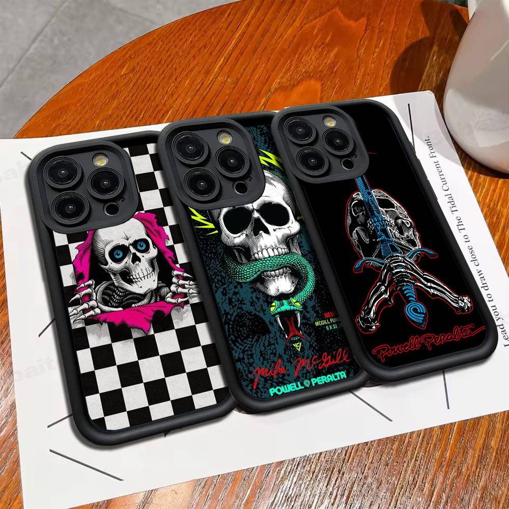 Бренд P-Powell P-Peralta Модный чехол для телефона Для IPhone 11 12 13 16 15 17 14 Pro Max Мягкий Funda Силиконовый чехол