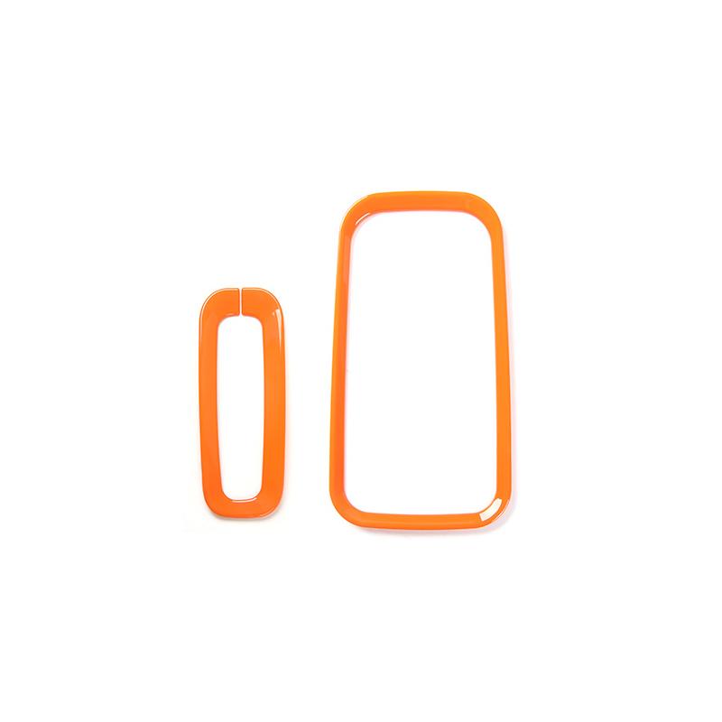 ABS автомобильная отделка шестерен, декоративная наклейка, подходит для Jeep Wrangler JK 2011-2017, аксессуары для интерьера