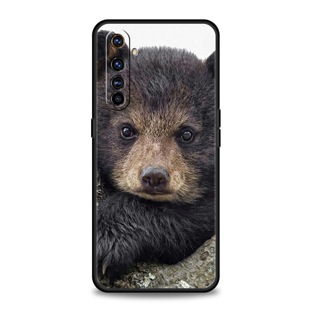Funny Just Relax Brown Bear For Realme GT Neo 2 3 3T Phone Case For Realme 10 9 8 5G 7 6 GT2 Pro Plus 9i C21 C11 C25 C35 Cover