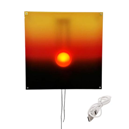 Настенный светильник «Восход» Ежедневные моменты спокойствия с ручным движением солнца