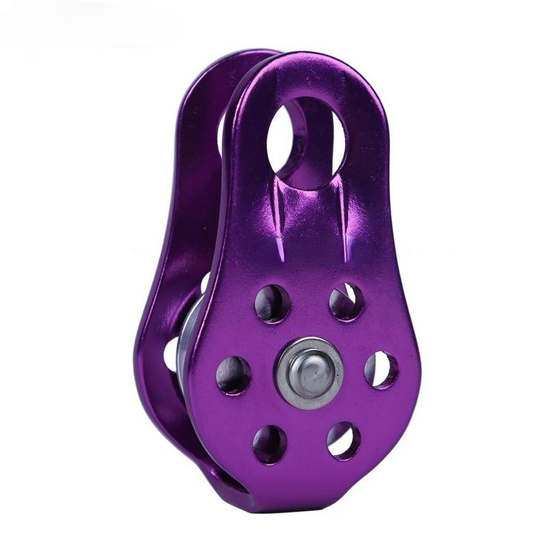 1 Pcs Outdoor Sports Equipment 20KN Fixed Single Pulley Escape Aerial Work Rappelling Sheaves Rock Climbing Pulley