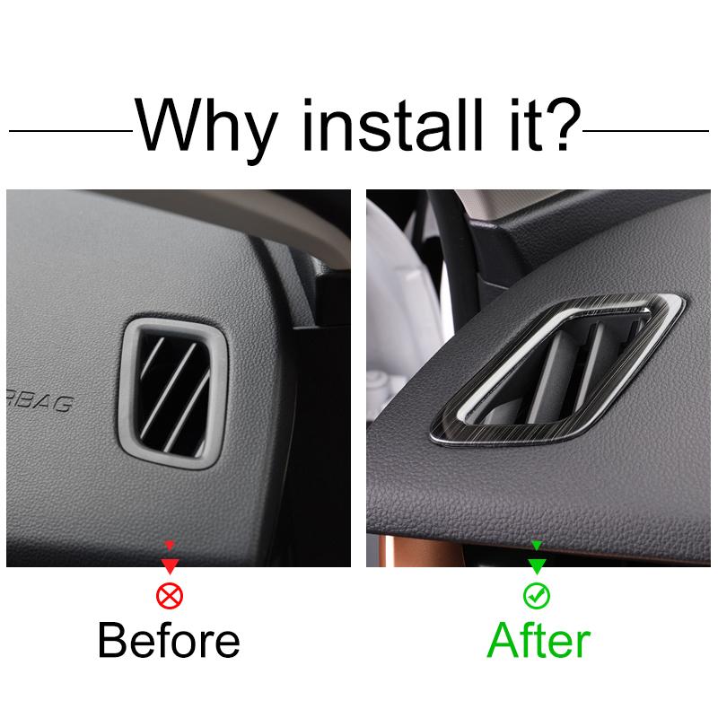 Для Haval H6 3-го поколения 2021 2022 2023 2024 HEV PHEV нержавеющая автомобильная центральная консоль кондиционера вентиляционное отверстие крышка отделка наклейки