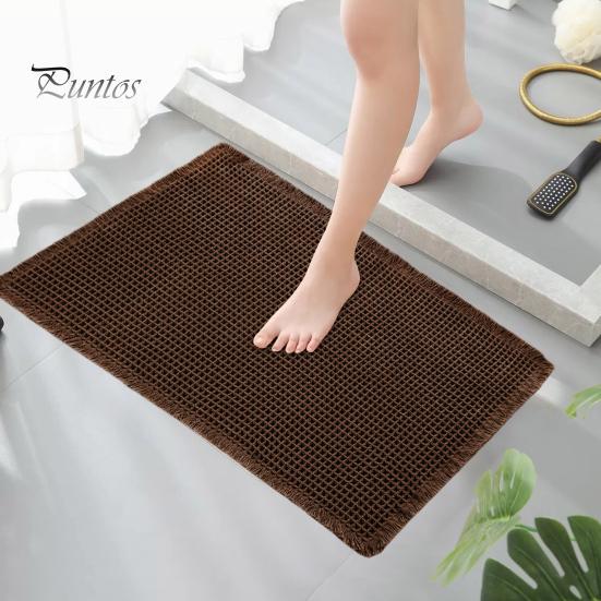 Коврик для пола Быстро впитывающий Утолщенный Быстросохнущий 3D Текстура Нескользящий Нижний Грязеулавливающий Коврик Многоцелевой Коврик для Ванной Душевой Раковины Кухни