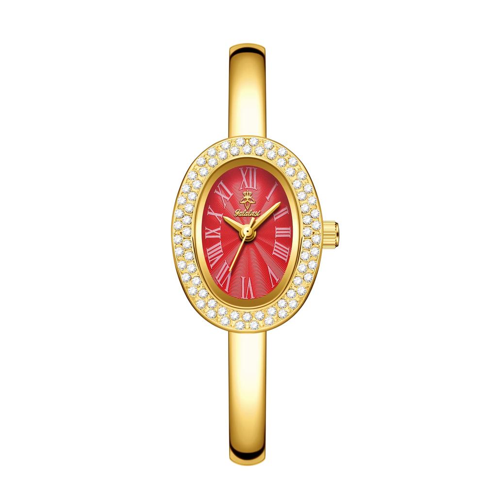 YaLaLuSi Stylish Women's Bracelet Watch: A Simple Elegant Water-Resistant Quartz Timepiece Reloj Mujer Watch for Ladies