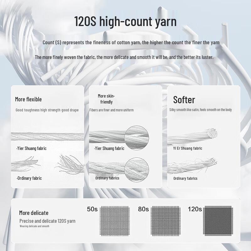 Мужские боксеры-брифы Yiershuang из длинноволокнистого хлопка плотностью 120 нитей