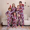 Parent-Christmas Printed Cute Loungewear Long Sleeve Jumpsuit