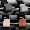 Car Auto Tidy Storage Bag Coin Bag Air Vent Hanging Phones Case Organizer Holder Pounch Box Faux Leather Storage Boxs Car Universal Organizer
