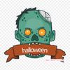 Boca De Zumbi Zombie Iron On Heat Transfer Printing Vinyl Patches Sticker for Clothes DIY Appliques Washable Patches