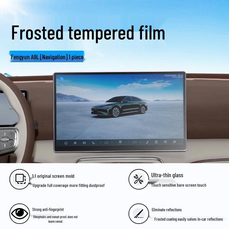 Закаленное стекло для Chery Fengyun A9L: Защитная наклейка для центрального управления, навигации и приборной панели для улучшения интерьера.