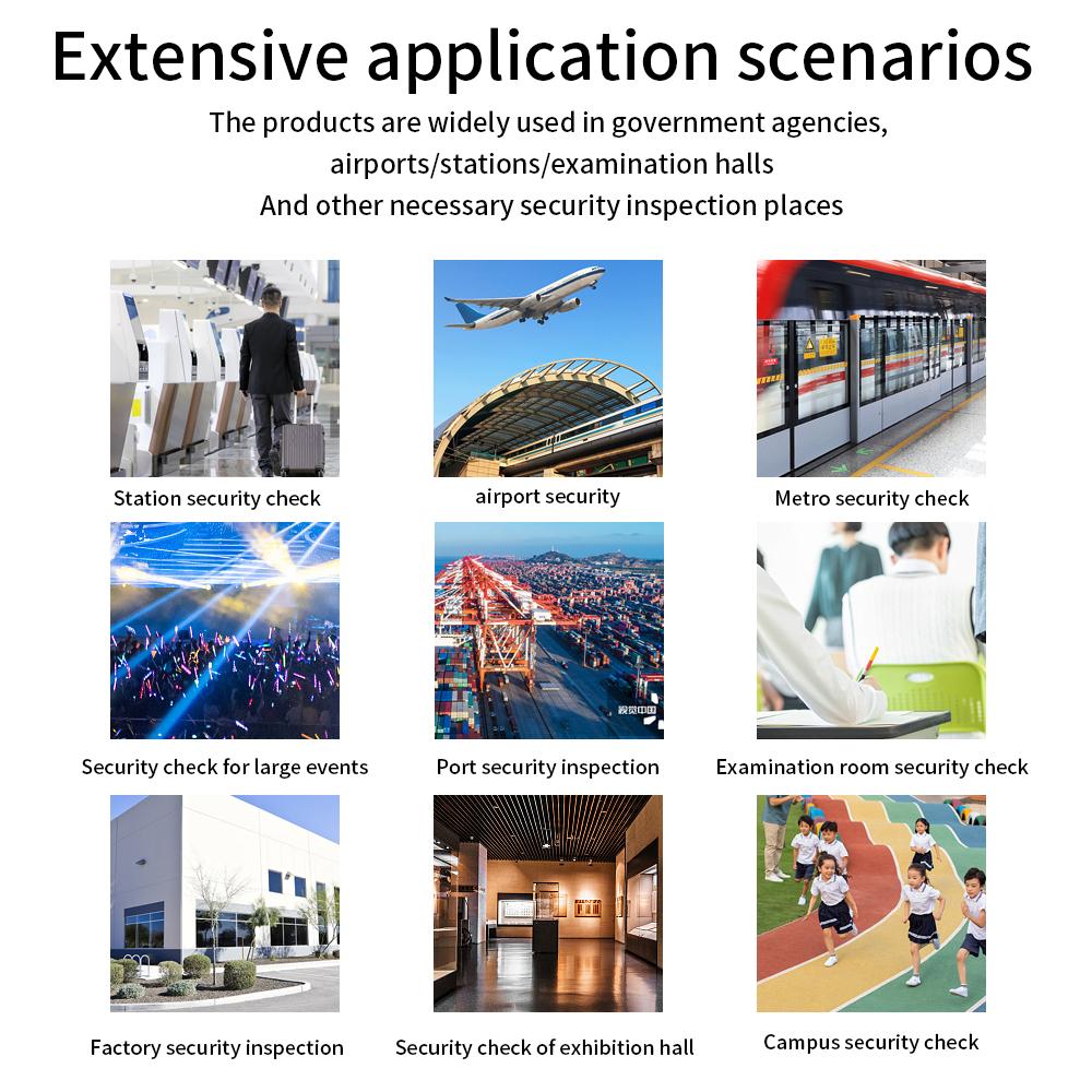 GC-101H Handheld Metal Detector Professional Security Check Bounty Instrument High Sensitivity Scanner Finder for Airport Port